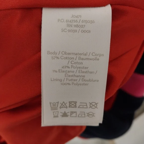 Boden Red and Pink Colorblock Dress - Picture 12 of 13